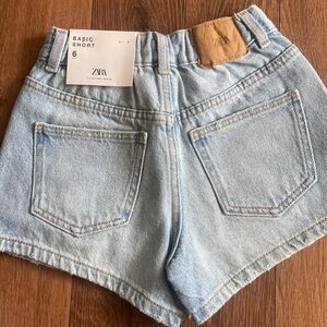 ZARA girls jean shorts size 6